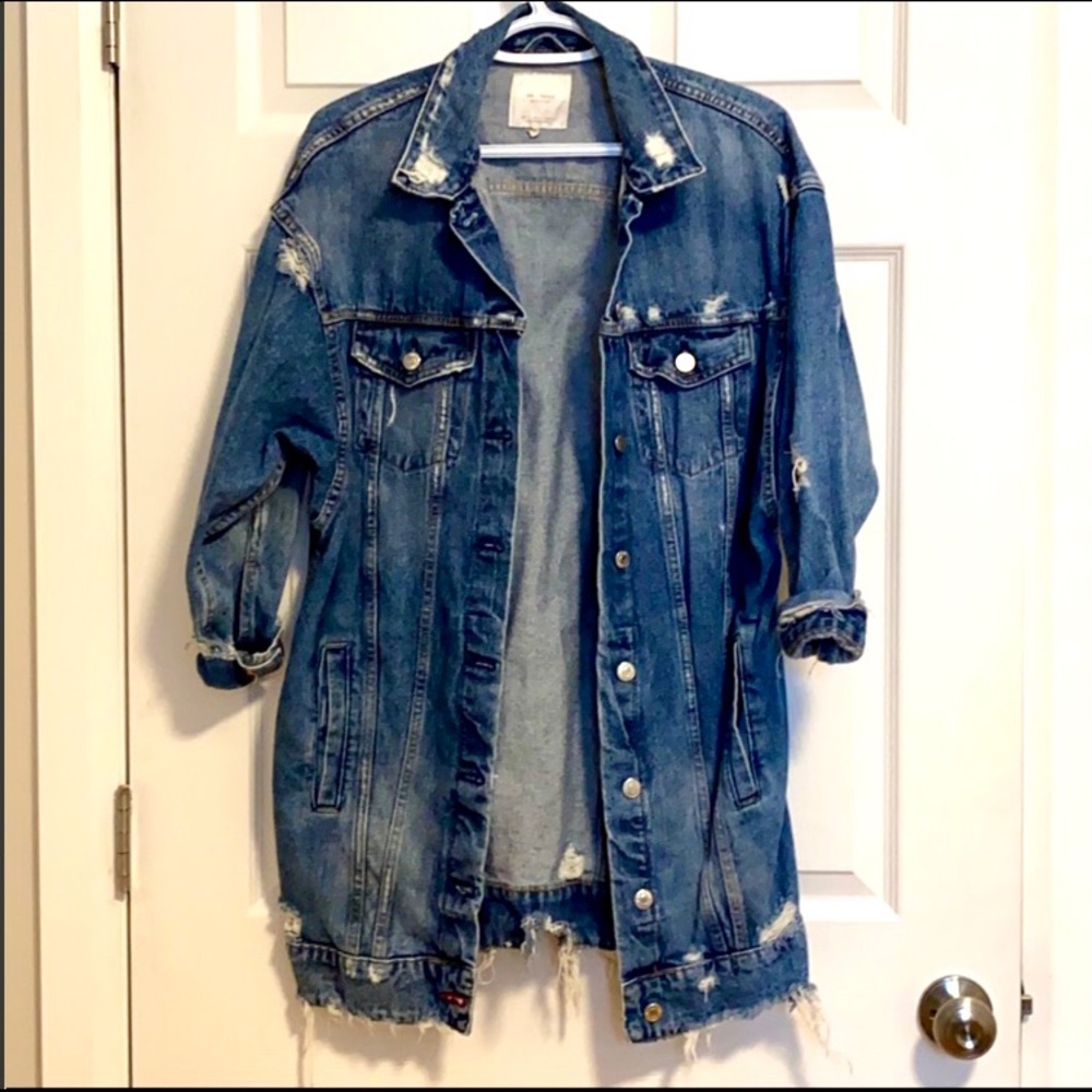 LONG ZARA JEAN JACKET